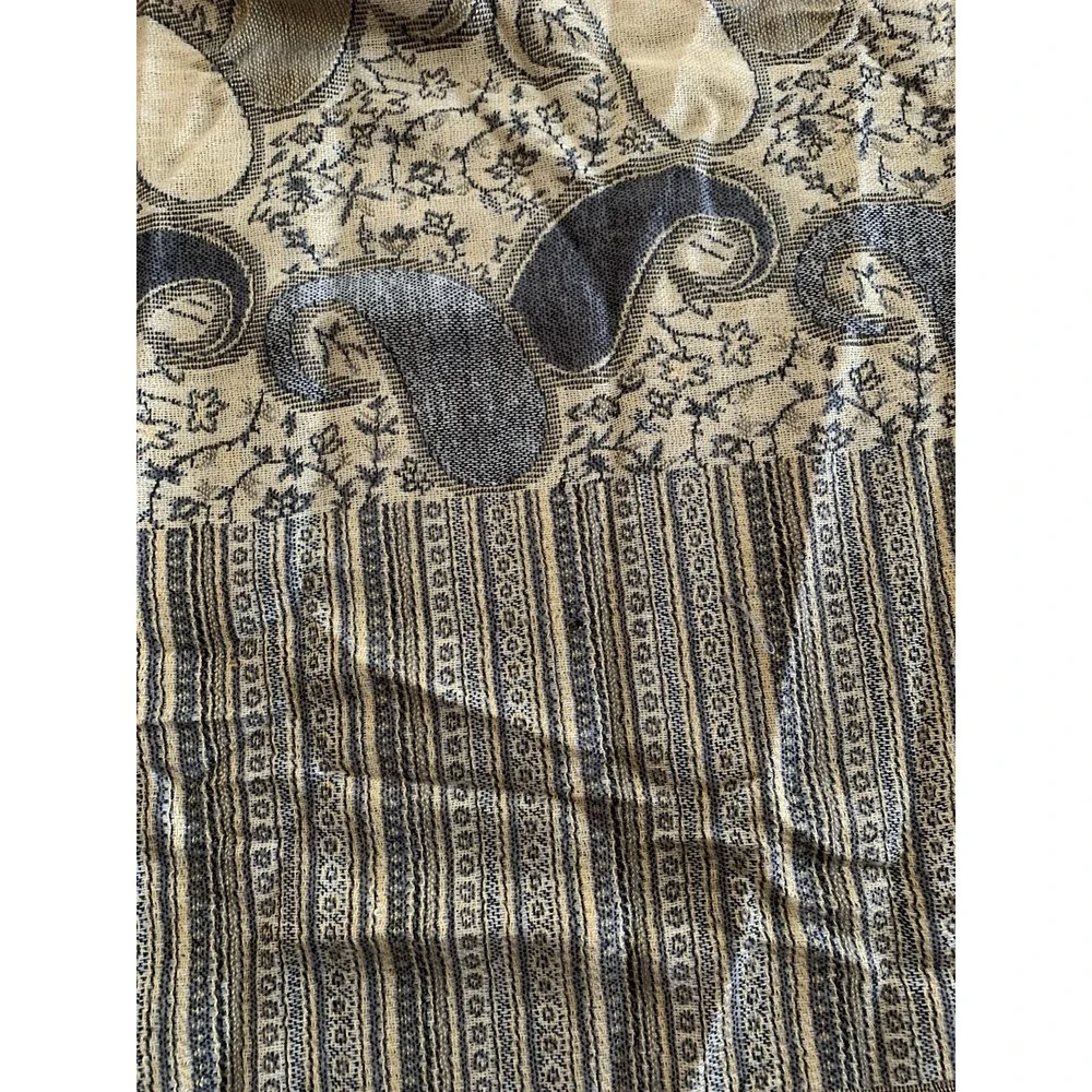 Paisley Pashmina Scarf Women Multicolor Woven Fringe Shawl Colorful Cozy 68
